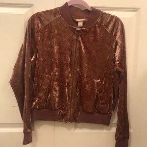 velvet rose gold jacket